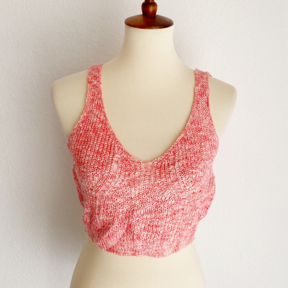 Lulus Loveriche Crochet knit crop top NWT